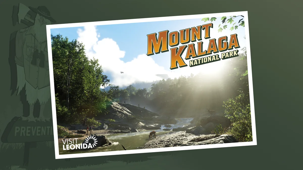 Carte postale officielle du parc national de Mount Kalaga dans GTA 6